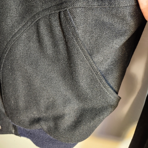 Pacific Trail VTG Wool Men's Dark Gray Bomber Jacket Sz L - Picture 3 of 11